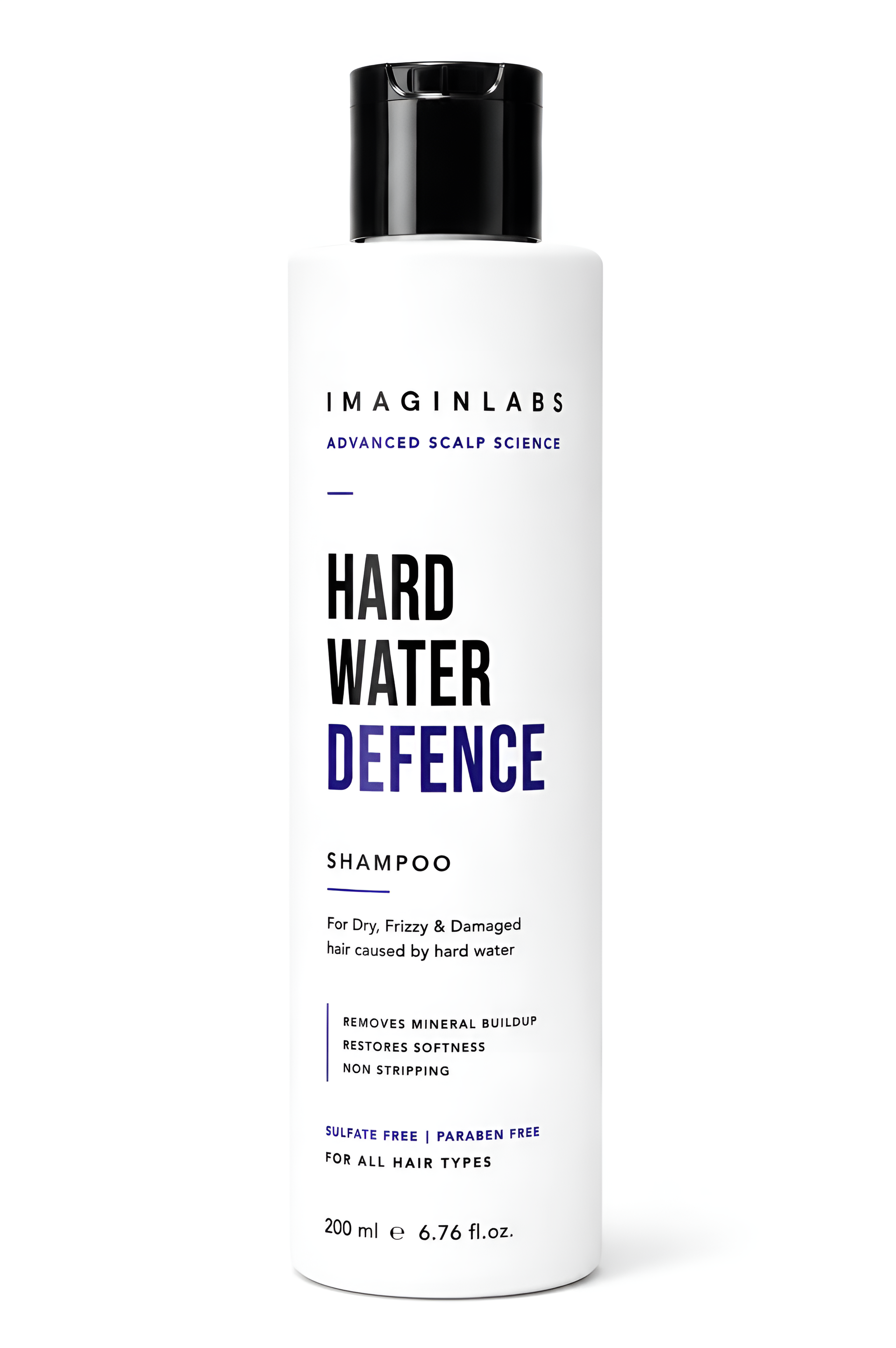 Hard Water Shampoo 200ml | Mineral Buildup Removal & Scalp Detox | Sodium Gluconate + Lemon Powder | Sulphate Free | Paraben Free | For All Hair Types | Dandruff Control | Hair Fall Reduction