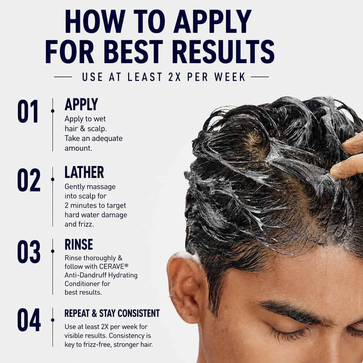 Hard Water Shampoo 200ml | Mineral Buildup Removal & Scalp Detox | Sodium Gluconate + Lemon Powder | Sulphate Free | Paraben Free | For All Hair Types | Dandruff Control | Hair Fall Reduction