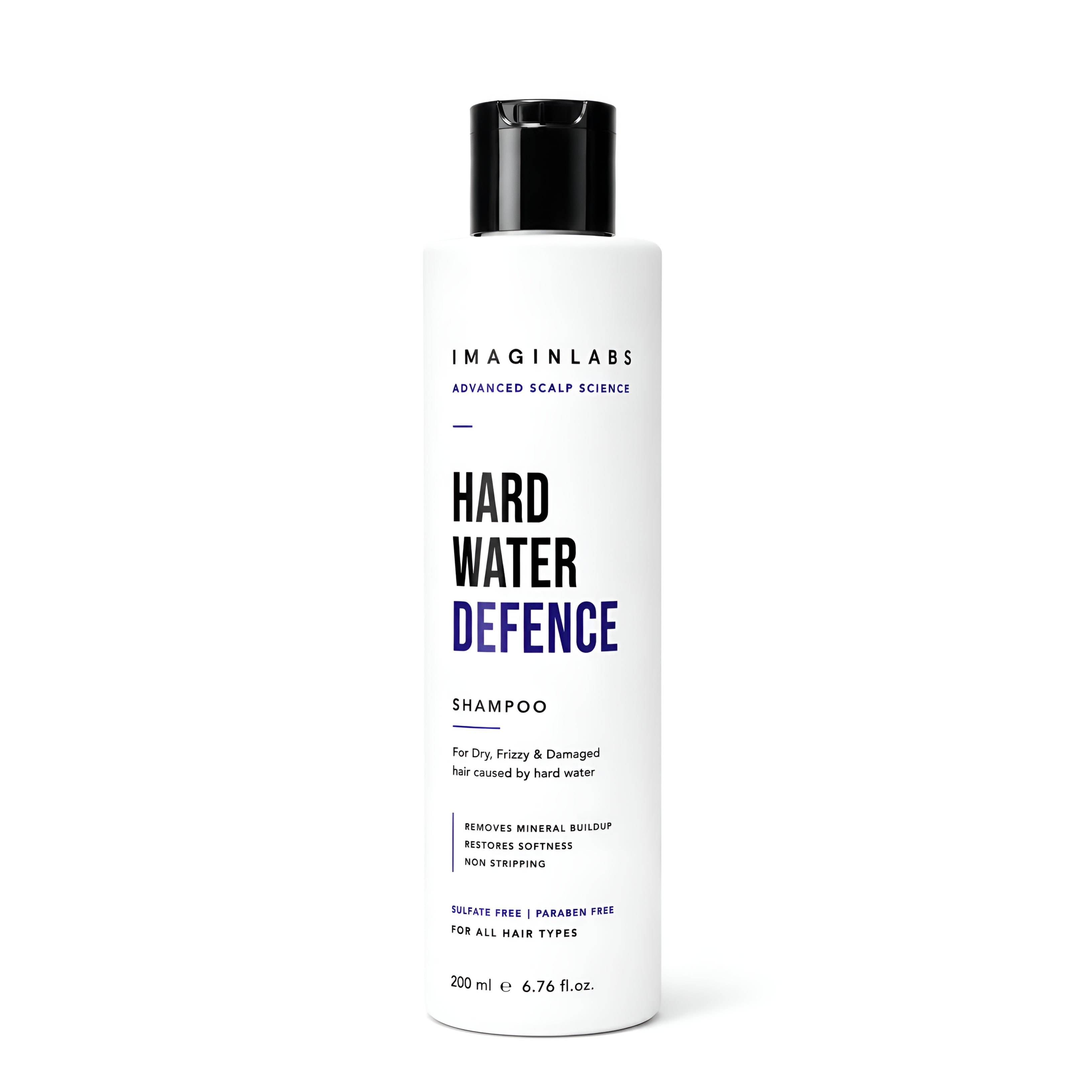Hard Water Shampoo for Dry Frizzy & Damaged Hair — Mineral Buildup Remover | Sulfate Free Paraben Free | for All Hair Types | Restores Softness & Shine | 200ml