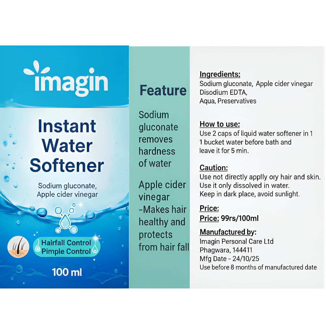 Water softener Liquid pack of 4 (4×100ml)